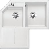 Кухонная мойка Blanco Metra 9Е, крыло слева, гранит, белый 515568