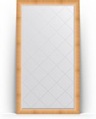 Зеркало Evoform Exclusive-G Floor 1110x2010 пристенное напольное, с гравировкой, в багетной раме 87мм, травлёное золото BY 6356