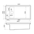 Кухонная мойка Omoikiri Kinaru Pro 86-U/I-GB Artceramic, графит 4997027