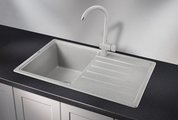 Кухонная мойка Granula Standart 7602, 760x500, кварц, Базальт 7602, БАЗАЛЬТ