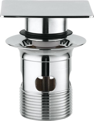 Донный клапан Grohe для раковин с переливом, квадратный, хром 40565000