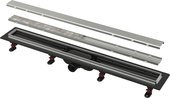 Душевой лоток Alca APZ20 Simple, 850мм, с порогами из нержавеющей стали для двусторонней решётки, нержавеющая сталь матовая APZ20-850