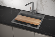 Кухонная мойка Granula Estetica ES-5804, 580x500, кварц, Графит 5804, ГРАФИТ