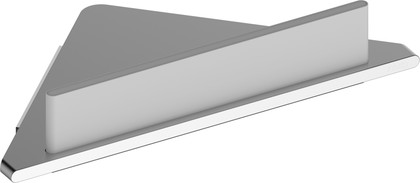 Угловая полочка для душа Keuco Edition 400, со встроенным стеклоочистителем, алюминий серебристый 11557 170100