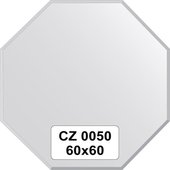 Зеркало для ванной 60x60см с фацетом 10мм FBS CZ 0050