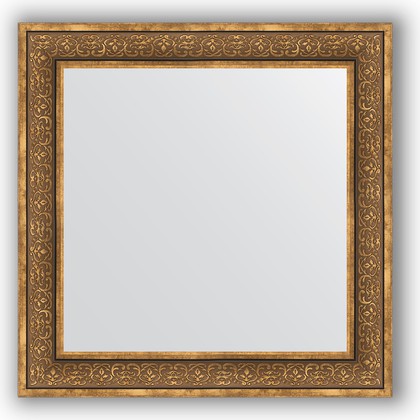 Зеркало Evoform Definite 830x830 в багетной раме 101мм, вензель бронзовый BY 3255