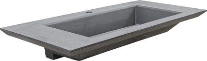 Раковина Jorno Incline 1000, встраиваемая, бетон Inc.08.100/P/Bet/JR