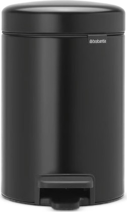 Мусорный бак с педалью Brabantia NewIcon 3л, чёрный матовый 113321