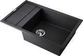 Кухонная мойка Omoikiri Sumi 78-LB-BL, с крылом, оборачиваемая, Tetogranit, чёрный 4993719
