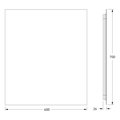 Зеркало с фацетом Defesto Glow 60x70, LED подсветка, без выключателя, тёплый белый свет DF 2516