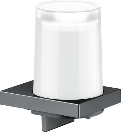 Дозатор для жидкого мыла Keuco Edition 11 настенный, 180мл, хрустальный стакан, чёрный хром шлифованный 11152 139000