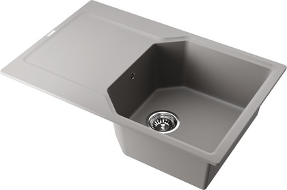 Кухонная мойка Omoikiri Yonaka-78-GR с крылом, leningrad grey 4993706