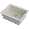 Кухонная мойка Omoikiri Omishima 60-U CR Matt Natceramic, подстольный монтаж, cream матовый 4997558