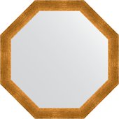 Зеркало Evoform Octagon 650x650 в багетной раме 59мм, травленое золото BY 3974