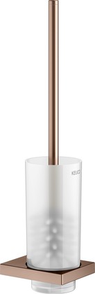 Туалетный гарнитур Keuco Edition 11, настенный, с хрустальной матовой колбой, красное золото шлифованное 11164 299000