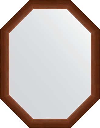 Зеркало Evoform Polygon 720x920 в багетной раме 65мм, орех BY 7076