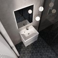 Тумба с умывальником AQUAme S1 60, подвесная, серый AQM900160GM+1017000600001