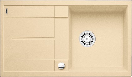 Кухонная мойка Blanco Metra 5S, с крылом, с клапаном-автоматом, гранит, шампань 513935