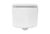 Унитаз подвесной Aquatek Мия Tornado, безободковый, сиденье Soft-close, белый AQ2004T-00