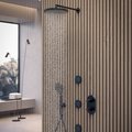 Ручной душ-палочка Bossini Apice Easy-Clean, один режим, чёрный матовый B00910.073