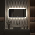 Зеркало с окантовкой Defesto Aura 100x50, LED подсветка, сенсорный выключатель, нейтральный белый свет DF 2965SH