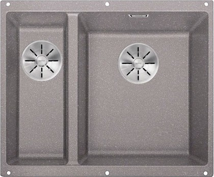 Кухонная мойка Blanco Subline 340/160-U, без крыла, основная чаша справа, отводная арматура, гранит, алюметаллик 523560