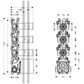 Скрытая часть термостата для душа, ¾’ Hansgrohe AXOR ShowerCollection 10750180