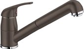 Смеситель кухонный однорычажный с выдвижным изливом, SILGRANIT кофе Blanco DARAS-S 517740