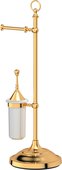 Стойка 3SC с держателем туалетной бумаги и ёршиком, золото STI 233