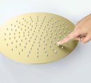 Верхний душ Aquatek круглый, 300x2, шлифованное золото AQ2075BG