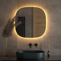 Зеркало Defesto Opti 70x70, LED подсветка, сенсорный выключатель, тёплый белый свет DF 2860S