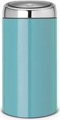 Ведро для мусора 45л лазурное Brabantia Touch Bin 481888