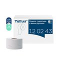 Туалетная бумага в мини-рулонах Tellus Джамбо TP2, категория качества Премиум, 12 рулонов 120243