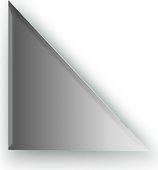 Зеркальная плитка Evoform Refractive с фацетом 10мм, треугольник 25х25см, серебро BY 1516