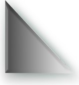 Зеркальная плитка Evoform Refractive с фацетом 10мм, треугольник 20х20см, серебро BY 1514
