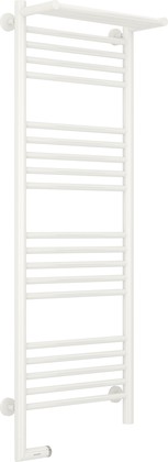 Полотенцесушитель электрический Сунержа Богема 2.0, с полкой, 1200x400, МЭМ слева, белый 12-5206-1240