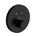Комплект для душа AQUAme, встраиваемый, термостат, чёрный матовый AQM8403MB