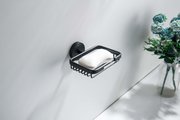Мыльница решётка Aquatek Бетта настенная, чёрный матовый AQ4633MB