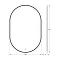 Зеркало с окантовкой Defesto Aura 60x90, LED подсветка, сенсорный выключатель, нейтральный белый свет DF 2925S