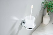 Стакан с держателем Aquatek Оберон настенный, хром AQ4204CR