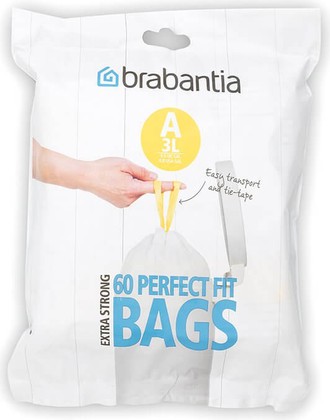 Мешки для мусора Brabantia 3л, размер A, 60шт 348983