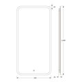 Зеркало с матированием и LED-подсветкой Defesto, 28W, 50x100см, сенсорный выключатель, нейтральный белый свет DF 3805S