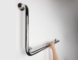 Поручень настенный Aquatek 600x600, Г-образный, правый, хром POR-0000007