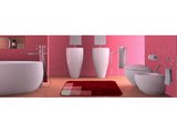 Коврик для ванной 50x80см красный Grund Udine 633.11.007