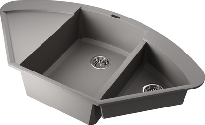 Кухонная мойка Omoikiri Sakaime 105C-GR с крылом, Tetogranit, leningrad grey 4993576
