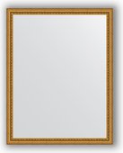 Зеркало Evoform Definite 720x920 в багетной раме 46мм, бусы золотые BY 1037