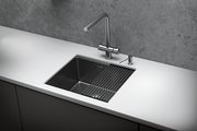 Кухонная мойка Granula Kitchen Space KS-5045U, 500x445, универсальный монтаж, нержавеющая сталь, Сталь сатин 5045U, СТАЛЬ САТИН