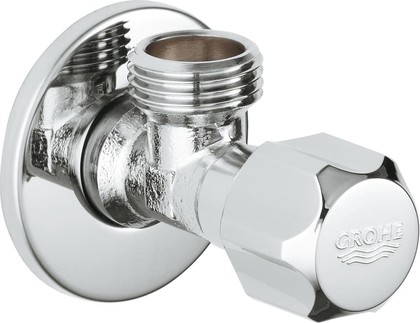 Угловой вентиль Grohe, 1/2x1/2" для подключения смесителей, 10шт в коробке, хром 2201600M