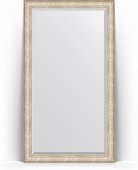 Зеркало Evoform Exclusive Floor 1150x2050 пристенное напольное, с фацетом, в багетной раме 109мм, виньетка серебро BY 6176