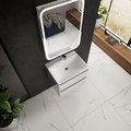 Тумба с умывальником AQUAme S4 60, подвесная, белый глянец AQM900460WH+Solo 08.60/W/RL